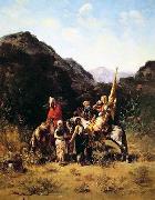 Arab or Arabic people and life. Orientalism oil paintings 453